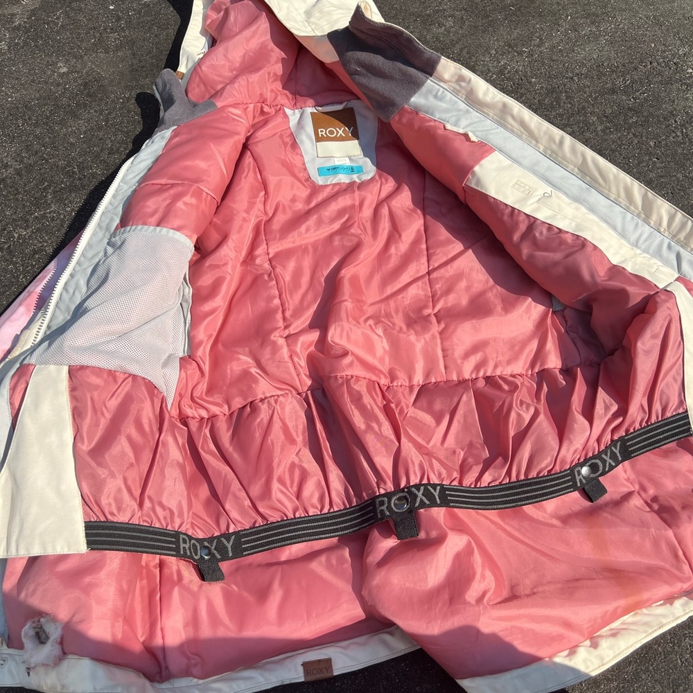 White and Pink Roxy Jacket - Picture 3 of 5